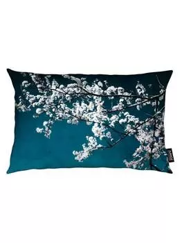 Подушка Juniqe, цвет blau & wei