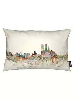 Подушка Juniqe, цвет braun & bunt