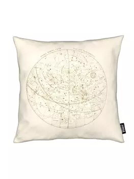 Подушка Juniqe, цвет braun & cremewei