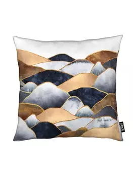 Подушка Juniqe, цвет braun & grau