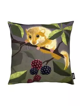 Подушка Juniqe, цвет braun & grn