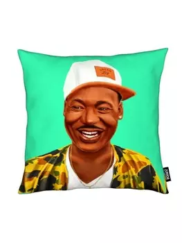 Подушка Juniqe, цвет braun & grn