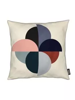 Подушка Juniqe, цвет bunt & grau