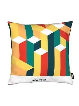 Подушка Juniqe, цвет bunt & grn