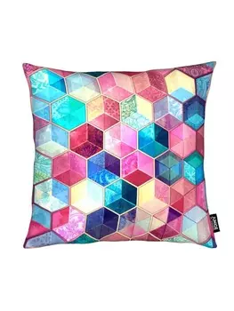 Подушка Juniqe, цвет bunt & rosa