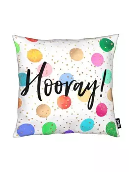 Подушка Juniqe, цвет bunt & schwarz