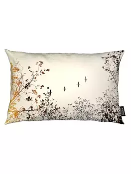 Подушка Juniqe, цвет cremewei & gelb