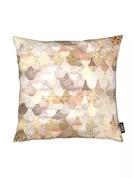 Подушка Juniqe, цвет cremewei & gelb