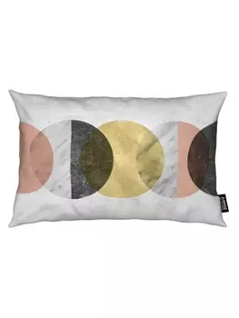 Подушка Juniqe, цвет cremewei & gelb