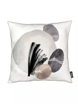 Подушка Juniqe, цвет cremewei & grau