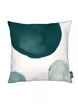 Подушка Juniqe, цвет cremewei & grn