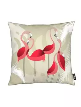 Подушка Juniqe, цвет cremewei & rosa