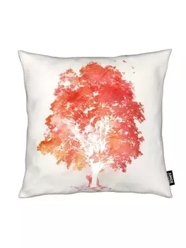 Подушка Juniqe, цвет cremewei & rot