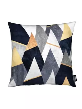 Подушка Juniqe, цвет gelb & grau