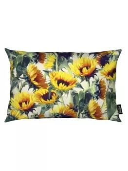 Подушка Juniqe, цвет gelb & grau