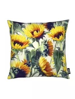 Подушка Juniqe, цвет gelb & grau