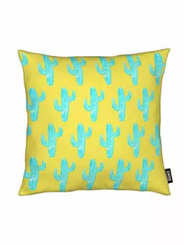 Подушка Juniqe, цвет gelb & grn