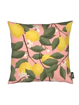 Подушка Juniqe, цвет gelb & rosa