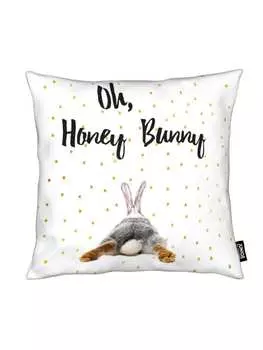 Подушка Juniqe, цвет gelb & schwarz