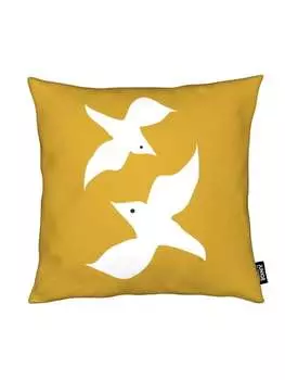 Подушка Juniqe, цвет gelb & wei