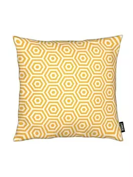 Подушка Juniqe, цвет gelb & wei