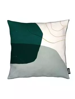 Подушка Juniqe, цвет grau & grn
