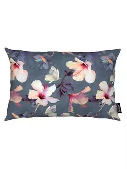 Подушка Juniqe, цвет grau & rosa