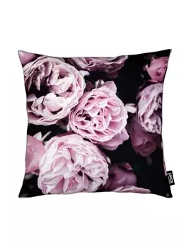 Подушка Juniqe, цвет grau & rosa