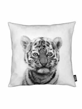 Подушка Juniqe, цвет grau & schwarz