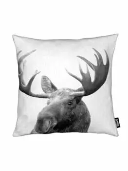 Подушка Juniqe, цвет grau & schwarz