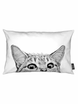 Подушка Juniqe, цвет grau & schwarz