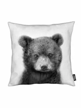 Подушка Juniqe, цвет grau & schwarz