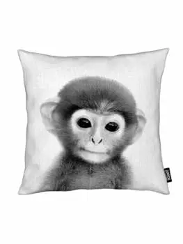 Подушка Juniqe, цвет grau & schwarz