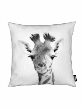 Подушка Juniqe, цвет grau & schwarz