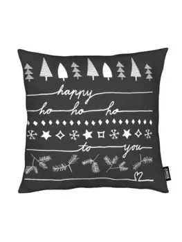 Подушка Juniqe, цвет grau & schwarz