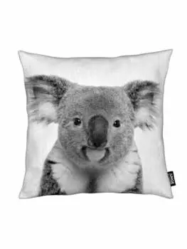 Подушка Juniqe, цвет grau & schwarz