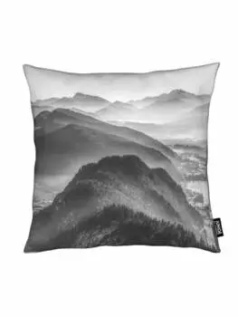 Подушка Juniqe, цвет grau & schwarz