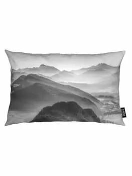 Подушка Juniqe, цвет grau & schwarz