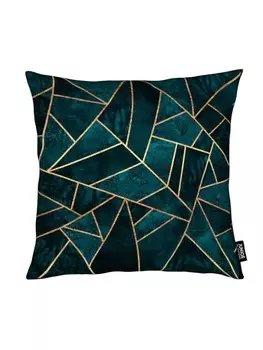 Подушка Juniqe, цвет grn & trkis