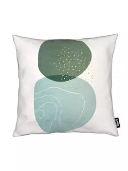 Подушка Juniqe, цвет grn & trkis