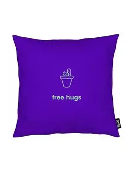 Подушка Juniqe, цвет grn & violett