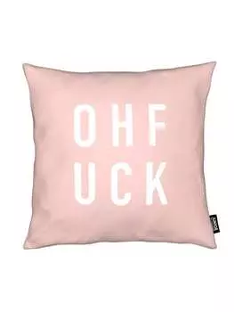 Подушка Juniqe, цвет rosa & schwarz