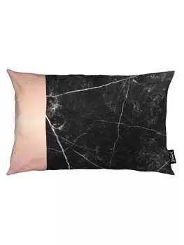 Подушка Juniqe, цвет rosa & schwarz