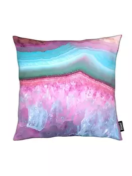 Подушка Juniqe, цвет rosa & trkis