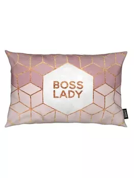 Подушка Juniqe, цвет rosa & wei