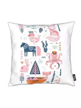 Подушка Juniqe, цвет rosa & wei