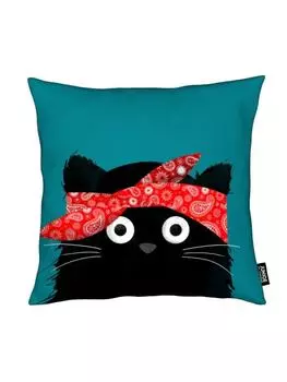 Подушка Juniqe, цвет rot & schwarz