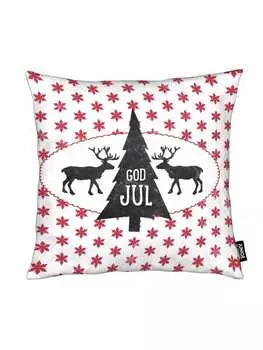 Подушка Juniqe, цвет rot & schwarz