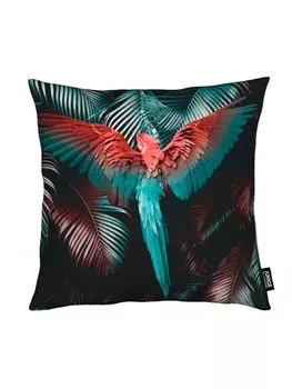 Подушка Juniqe, цвет rot & trkis