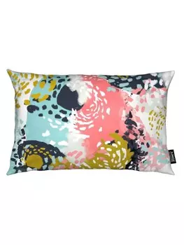 Подушка Juniqe, цвет rot & trkis